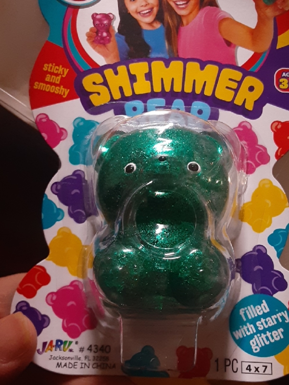 Shimmer Bear Squishy Stress Relief Toy - Picture 6 of 7